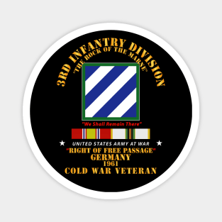 3rd ID - Right of Passage - Germany w Cold War SVC Magnet